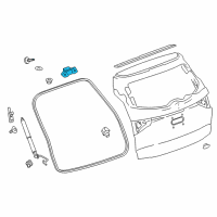 OEM Buick Enclave Hinge Diagram - 84392456