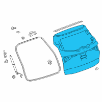 OEM 2019 Buick Enclave Gate Asm-Lift Diagram - 84370488