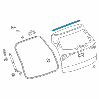 OEM 2018 Buick Enclave Upper Weatherstrip Diagram - 23299092
