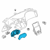 OEM 2021 Infiniti Q50 Combination Meter Assy-Instrument Diagram - 24810-6HN0A