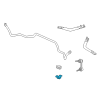 OEM 1998 Honda Accord Bracket, Front Stabilizer Diagram - 51308-SW3-000