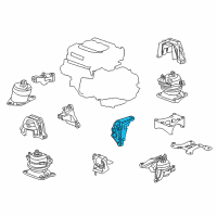 OEM Acura Bracket Assembly, Rear Engine Diagram - 50610-TZ3-A01