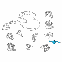 OEM 2020 Acura TLX Bracket, Rear Engine Mounting Base Diagram - 50685-TZ7-A01