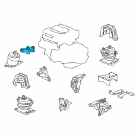 OEM Acura TLX Bracket Diagram - 50620-TZ3-A01