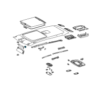 OEM Toyota Sunvisor Holder Diagram - 74348-0C020-E0