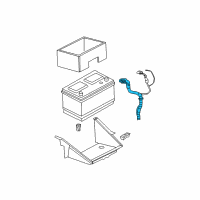 OEM Dodge Dakota Battery Positive Wiring Diagram - 4801273AC