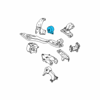 OEM Chrysler Town & Country Support-Engine Mount Diagram - 5110502AD