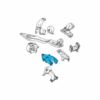 OEM 2010 Dodge Grand Caravan Bracket-Engine Mount Diagram - 4721569AB