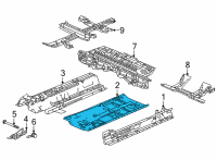 OEM 2022 Honda Civic FLOOR SET, L- FR Diagram - 65161-T20-305ZZ