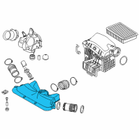 OEM 2008 BMW 750i Filtered Air Duct Diagram - 13-71-7-541-066