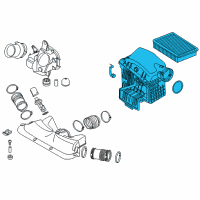 OEM 2006 BMW 750i Intake Silencer Left Diagram - 13-71-7-541-060
