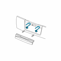 OEM Mercury License Lamp Diagram - 1L2Z-13550-AA