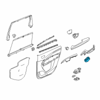 OEM Acura MDX Switch, Rear Power Window Diagram - 35780-TZ6-H01