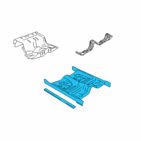 OEM 2010 Lincoln Town Car Front Floor Pan Diagram - 4W1Z-5411135-BA