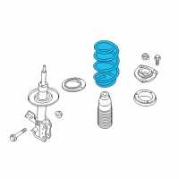 OEM 2017 Nissan Sentra Spring-Front Diagram - 54010-4FU0B