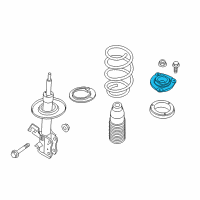 OEM 2014 Nissan Sentra Strut Mounting Insulator Assembly Diagram - 54320-3SH0C