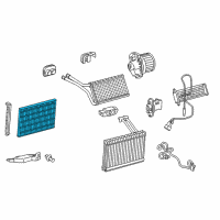 OEM Scion Cabin Air Filter Diagram - 88568-74040