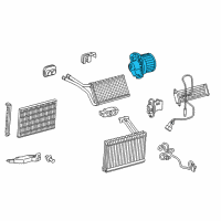 OEM Scion iQ Blower Assembly Diagram - 87103-74031