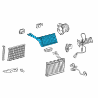 OEM Scion Heater Core Diagram - 87107-74010