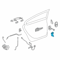 OEM 2016 Buick LaCrosse Lower Hinge Diagram - 13229060