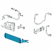 OEM 2019 Cadillac XT4 Auxiliary Cooler Diagram - 84211956