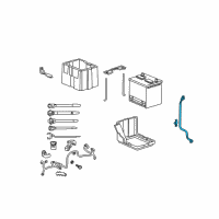 OEM 2007 Acura RDX Cable Assembly, Battery Ground Diagram - 32600-STK-A00