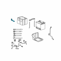 OEM 2010 Acura RDX Stay, Starter Cable Diagram - 32412-SDA-A00