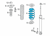 OEM 2022 Honda Civic SPRING, RR Diagram - 52441-T20-A01