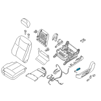 OEM 2012 Nissan Murano Switch Assembly-Front Seat, LH Diagram - 87066-1AB0A