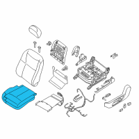 OEM Nissan Altima Pad Front Seat Cushion Diagram - 87361-3TD5A
