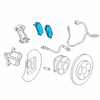 OEM 2014 Buick Regal Rear Pads Diagram - 22846359