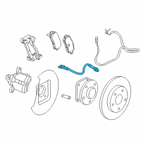 OEM 2013 Cadillac XTS Brake Hose Diagram - 84025411