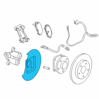 OEM Cadillac Splash Shield Diagram - 20941793