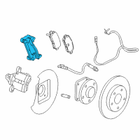 OEM 2015 Chevrolet Impala Caliper Support Diagram - 13533567