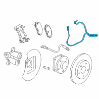 OEM Buick Rear Speed Sensor Diagram - 23483152