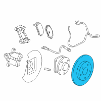 OEM Cadillac XTS Rotor Diagram - 23118534