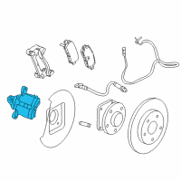 OEM 2014 Chevrolet Malibu Caliper Diagram - 13580997