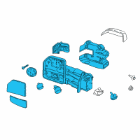 OEM 2022 Ford F-350 Super Duty Mirror Assembly Diagram - HC3Z-17682-NA