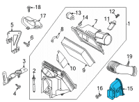 OEM 2022 Ford F-350 Super Duty Inlet Tube Diagram - LC3Z-9C675-C