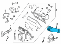 OEM 2022 Ford F-250 Super Duty Air Inlet Tube Diagram - LC3Z-9B659-B