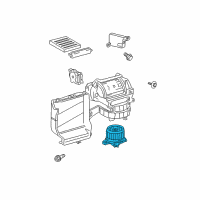 OEM 2020 Toyota Tundra Blower Motor Diagram - 87103-0C040