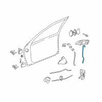 OEM 2000 Pontiac Sunfire Rod Asm-Front Side Door Outside Handle Diagram - 22574374