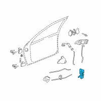 OEM 2005 Chevrolet Cavalier Lock Diagram - 22723799