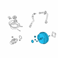 OEM BMW 540i Repair Kit Power Brake Unit Diagram - 34-33-6-873-444