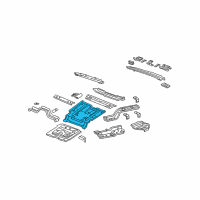 OEM 2006 Mercury Mountaineer Rear Floor Pan Diagram - 6L2Z-7811218-AA