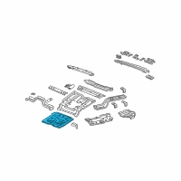 OEM Mercury Center Floor Pan Diagram - 5L2Z-7811160-AA