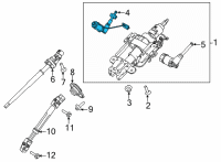 OEM Ford Power Steering Assist Motor Diagram - ML3Z3F840D