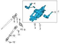 OEM 2022 Ford F-150 COLUMN ASY - STEERING Diagram - NL3Z-3C529-B