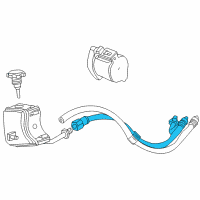 OEM 2002 Saturn L200 Hose Asm, P/S Gear Outlet Diagram - 22714174