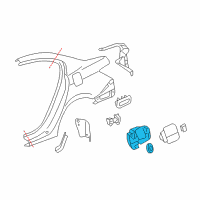 OEM 2008 Honda Accord Adapter Assy., Fuel Cap Diagram - 74480-TA5-A00